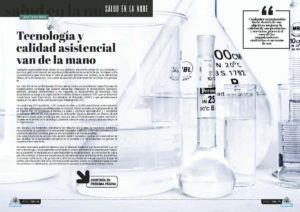 Artículo "Tecnología y calidad asistencial van de la mano" de Juan Carlos Muria en la Sección "Salud en la Nube" de la Revista Tecnología y Sentido Común #TYSC