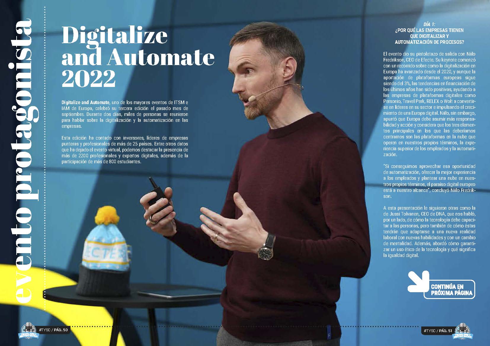 El Evento "Digitalize And Automate 2022" de Efecte PLC Evento Protagonista de la Revista Tecnología y Sentido Común #TYSC de Noviembre de 2022
