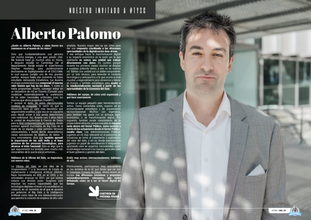 Alberto Palomo Invitado a TYSC de la Edición de noviembre de la Revista Tecnologia y Sentido Comun #TYSC
