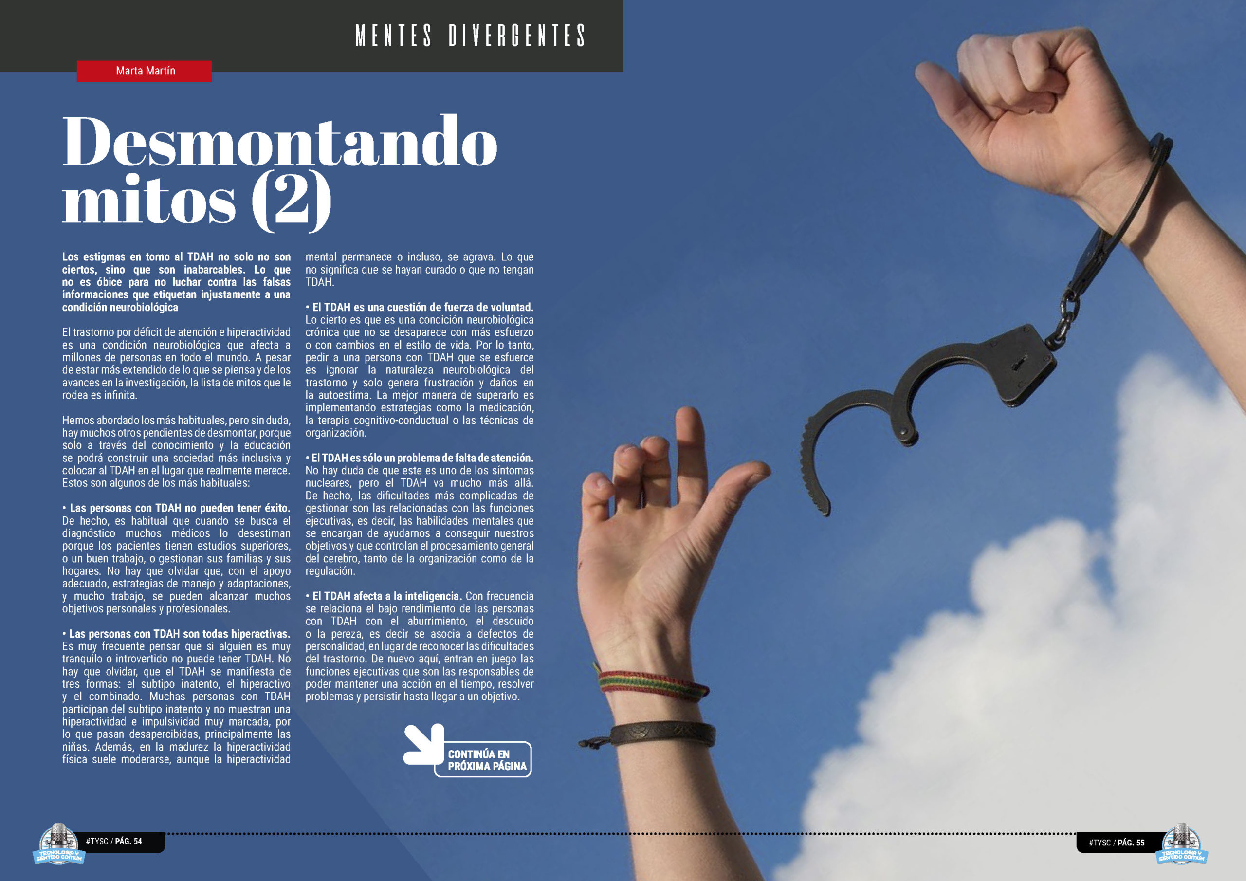 "Desmontando Mitos (2)" artículo de Marta Martín García en la sección "Mentes Divergentes" de la edición de Octubre de 2024 de la Revista Tecnología y Sentido Común TYSC a Revista Líder de Audiencia de la Alta Dirección y los Profesionales en Gestión de Proyectos, Servicios, Procesos, Riesgos y por supuesto Gobierno de Tecnologías de la Información