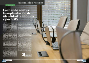 "Luchando contra la suplantación de identidad telefónica y por SMS" artículo de Nacho Alamillo en la sección "Tecnoregulación en Prospectiva" de la edición de Marzo de 2025 de la Revista Tecnología y Sentido Común TYSC a Revista Líder de Audiencia de la Alta Dirección y los Profesionales en Gestión de Proyectos, Servicios, Procesos, Riesgos y por supuesto Gobierno de Tecnologías de la Información