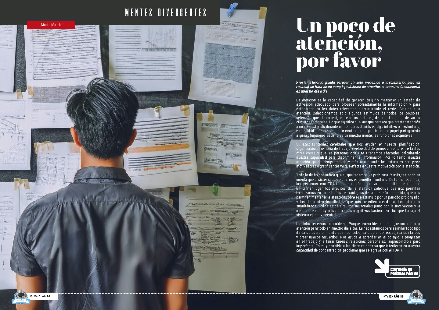 "Un poco de atención, por favor" artículo de Marta Martín García en la sección "Mentes DIvergentes" de la edición de Abril de 2025 de la Revista Tecnología y Sentido Común TYSC a Revista Líder de Audiencia de la Alta Dirección y los Profesionales en Gestión de Proyectos, Servicios, Procesos, Riesgos y por supuesto Gobierno de Tecnologías de la Información