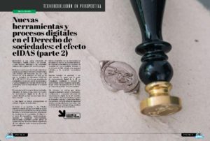 "Nuevas herramientas y procesos digitales en el Derecho de sociedades: el efecto eIDAS (parte 2)" artículo de Nacho Alamillo Domingo en la sección "Tecnoregulación en prospectiva" de la edición de septiembre de 2025 de la Revista Tecnología y Sentido Común TYSC a Revista Líder de Audiencia de la Alta Dirección y los Profesionales en Gestión de Proyectos, Servicios, Procesos, Riesgos y por supuesto Gobierno de Tecnologías de la Información