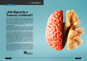 "¿Inteligencia o Astucia Artificial?" artículo de Javier Peris en la sección "El Gobernauta" de la edición de junio de 2026 de la Revista Tecnología y Sentido Común TYSC a Revista Líder de Audiencia de la Alta Dirección y los Profesionales en Gestión de Proyectos, Servicios, Procesos, Riesgos y por supuesto Gobierno de Tecnologías de la Información