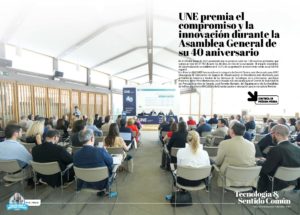 "Asamblea General de UNE en su 40 aniversario" Evento protagonista de #TYSC en la edición de junio de 2026 de la Revista Tecnología y Sentido Común TYSC a Revista Líder de Audiencia de la Alta Dirección y los Profesionales en Gestión de Proyectos, Servicios, Procesos, Riesgos y por supuesto Gobierno de Tecnologías de la Información